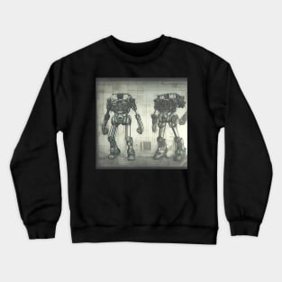 Mech Tech Series #4 - AI Generated Concept Character - Crewneck Sweatshirt